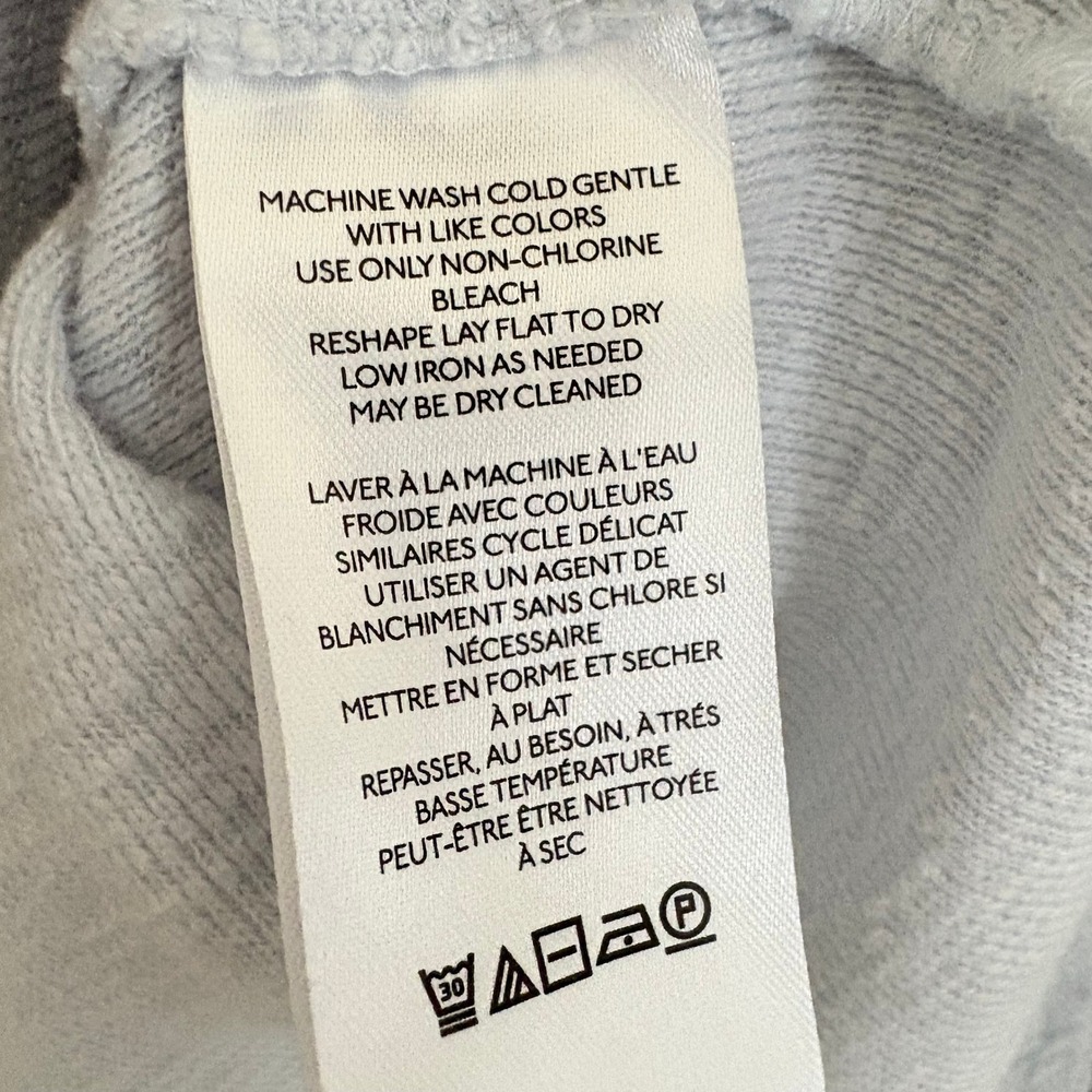 Pilcro Pullover Diana Small Blue Ruffled Raglan Thermal Slub Knit Anthropologie - Picture 11 of 12